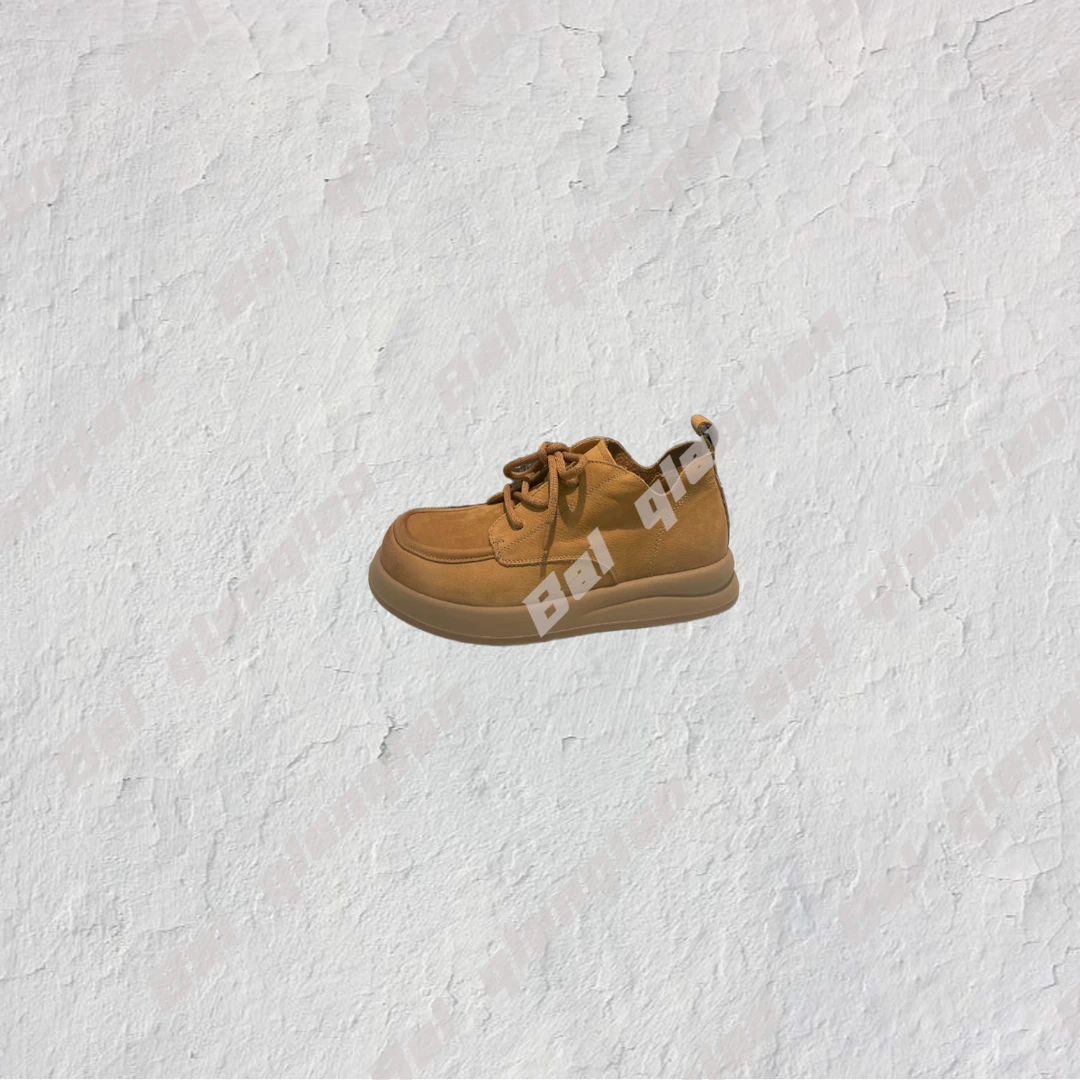 2023520-13 真皮复古中软底懒人透气休闲鞋新款一脚蹬女鞋潮款