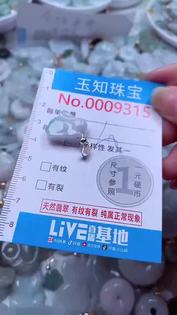 吊坠(不含链)未镶嵌翡翠9315