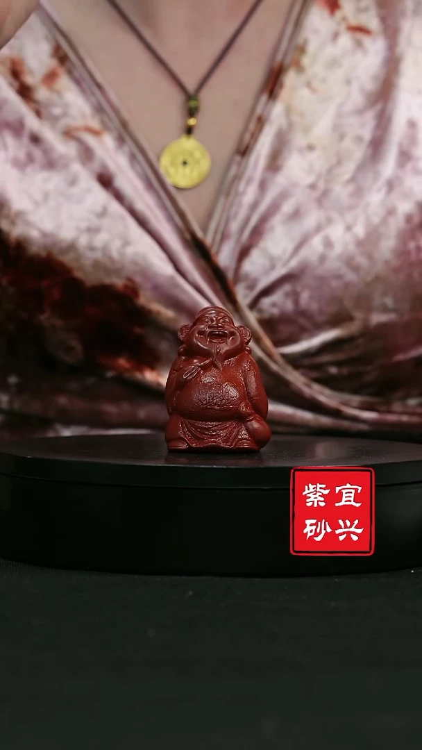 【闪购商品】紫砂茶壶2   财神  朱泥 手工紫砂