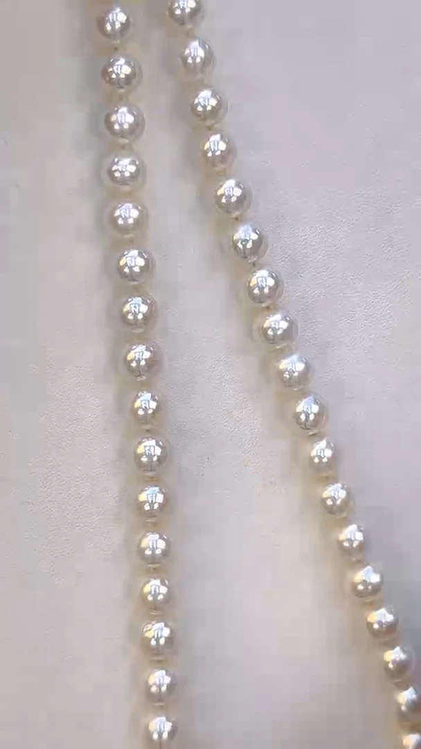 淡水珍珠银S925镶嵌项链8