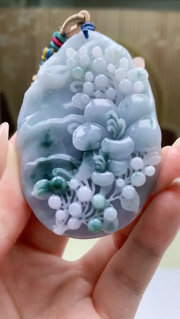 定制翡翠未镶嵌4812jw-毛货挂件51