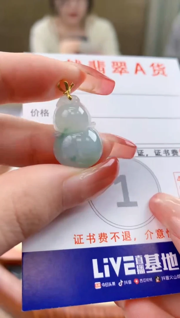 颈饰未镶嵌翡翠天然A货翡翠挂件