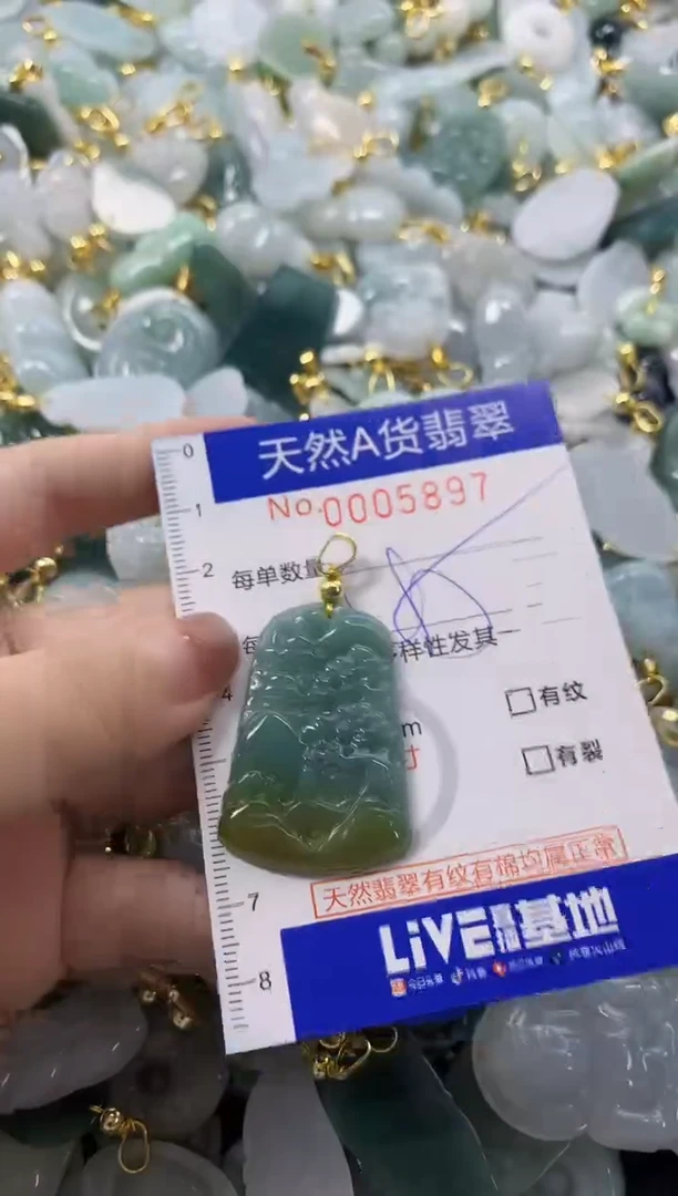 颈饰未镶嵌翡翠天然A货翡翠
