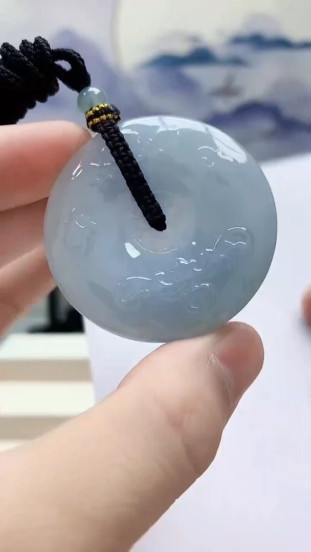 未镶嵌定制翡翠5028bb-毛货挂件100