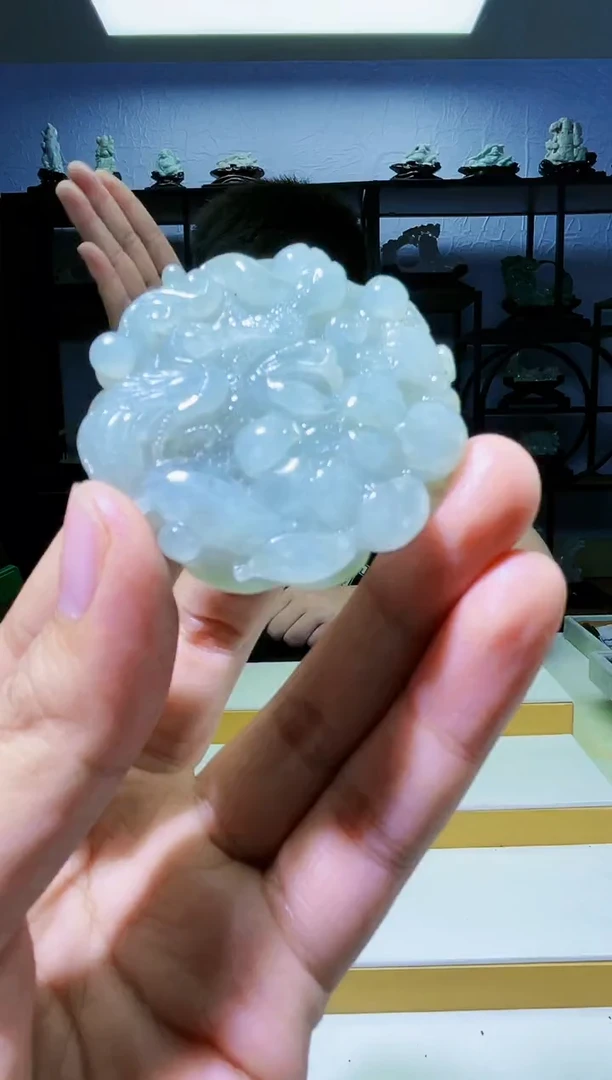 定制翡翠未镶嵌毛货04300043多样性发其一