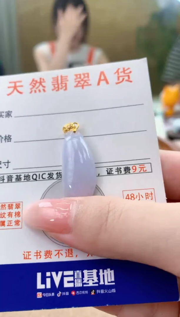 颈饰未镶嵌翡翠天然A货翡翠挂件