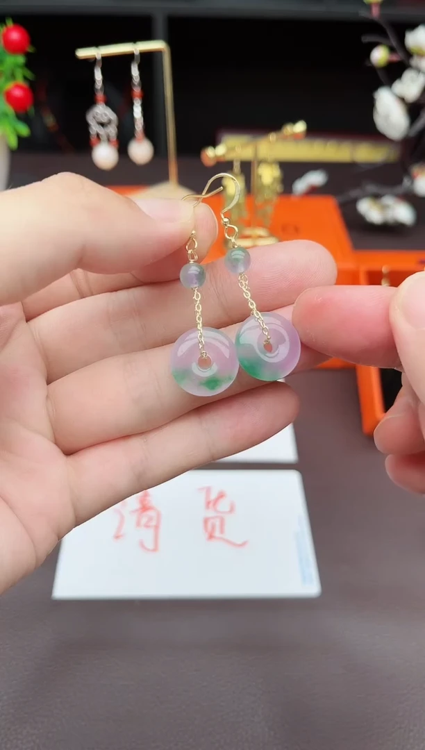 玛瑙/玉髓耳饰银S925镶嵌732000