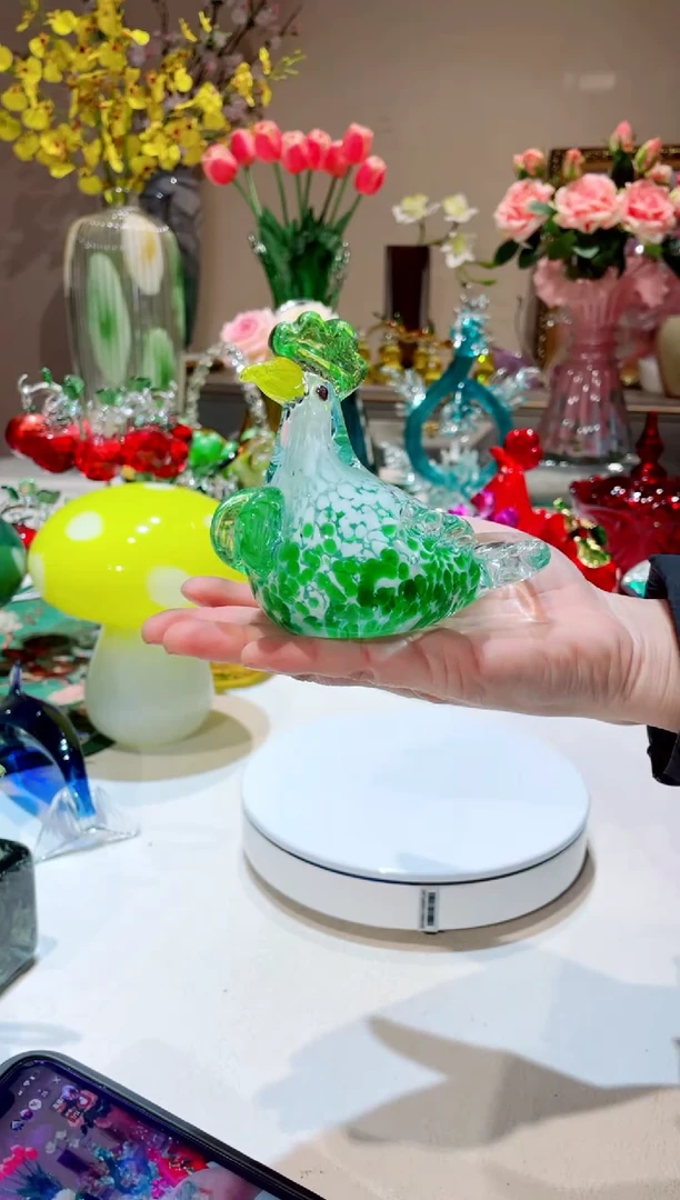 【闪购商品】琉璃手工艺品   白菜鸡