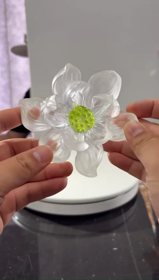 摆件CS0202009夏荷香插艺术琉璃摆件