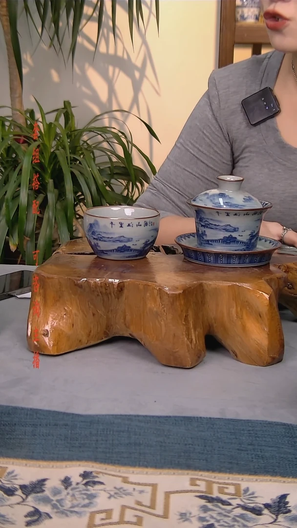 简装家用款2件套 老陶泥开片纹陶瓷茶具