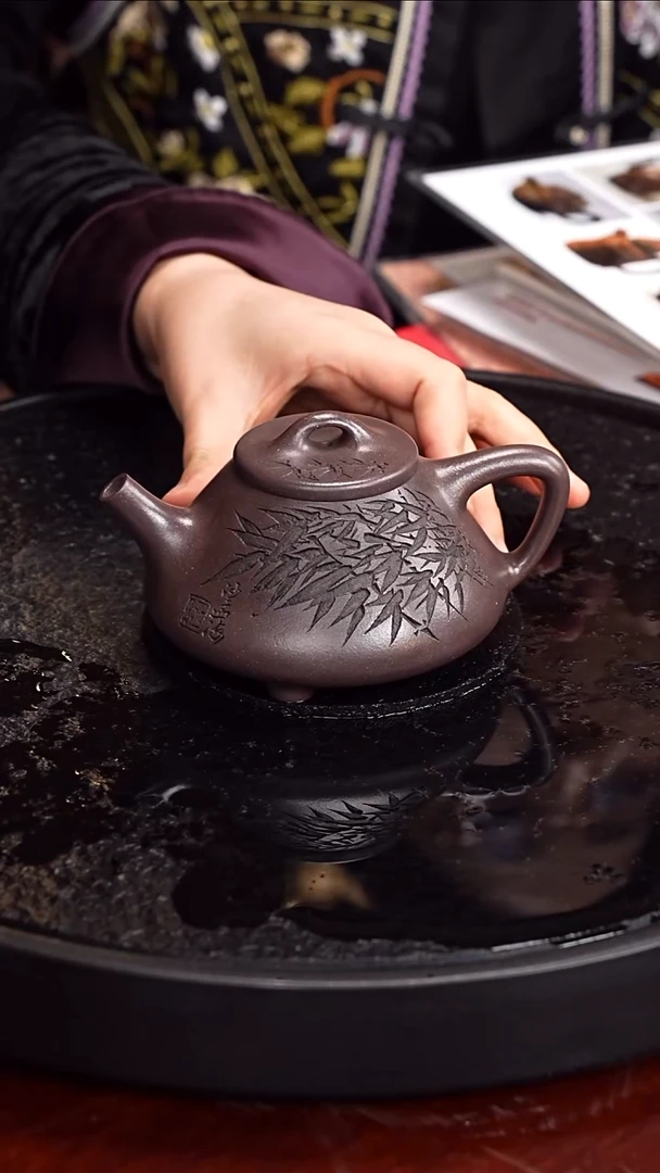 茶壶紫砂程辉 子冶石瓢89  乾清段  310毫升 沙孟海