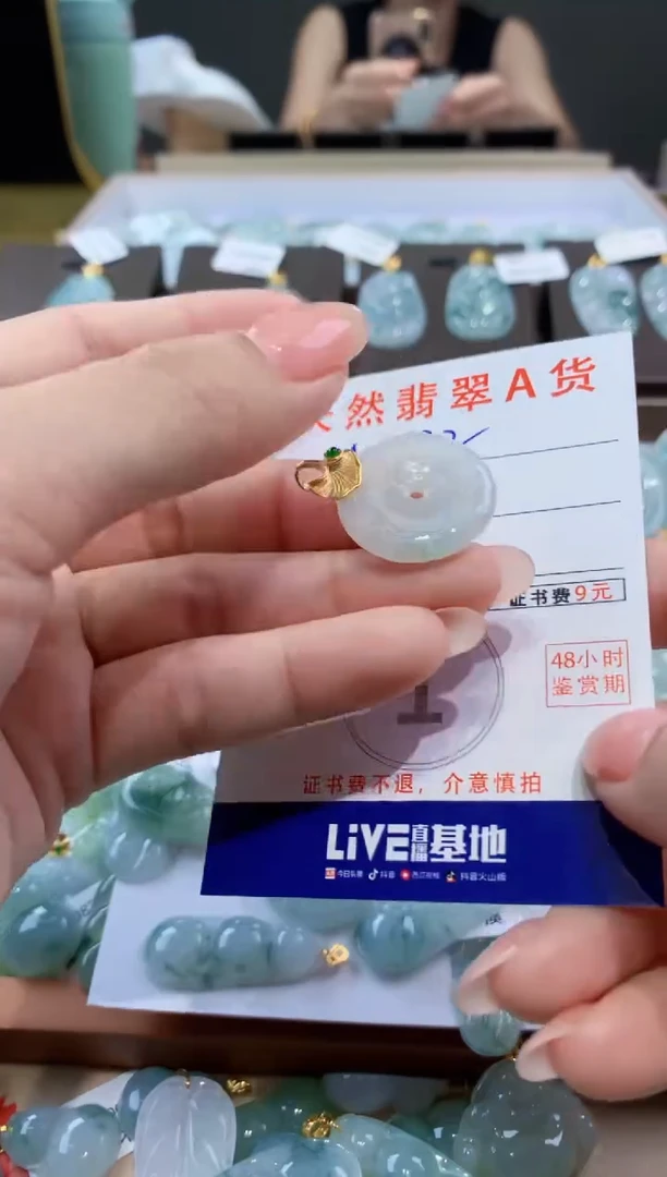 颈饰未镶嵌翡翠天然翡翠A货挂件