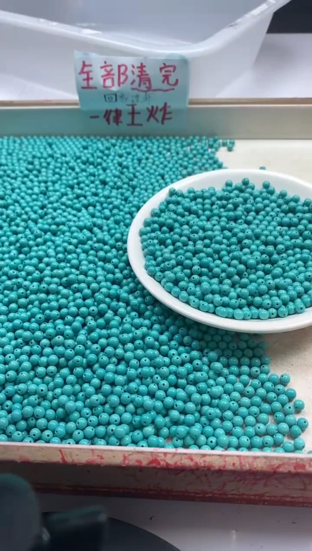 【闪购商品】玛瑙/玉髓颈饰未镶嵌w822高瓷绿松4mm*30颗