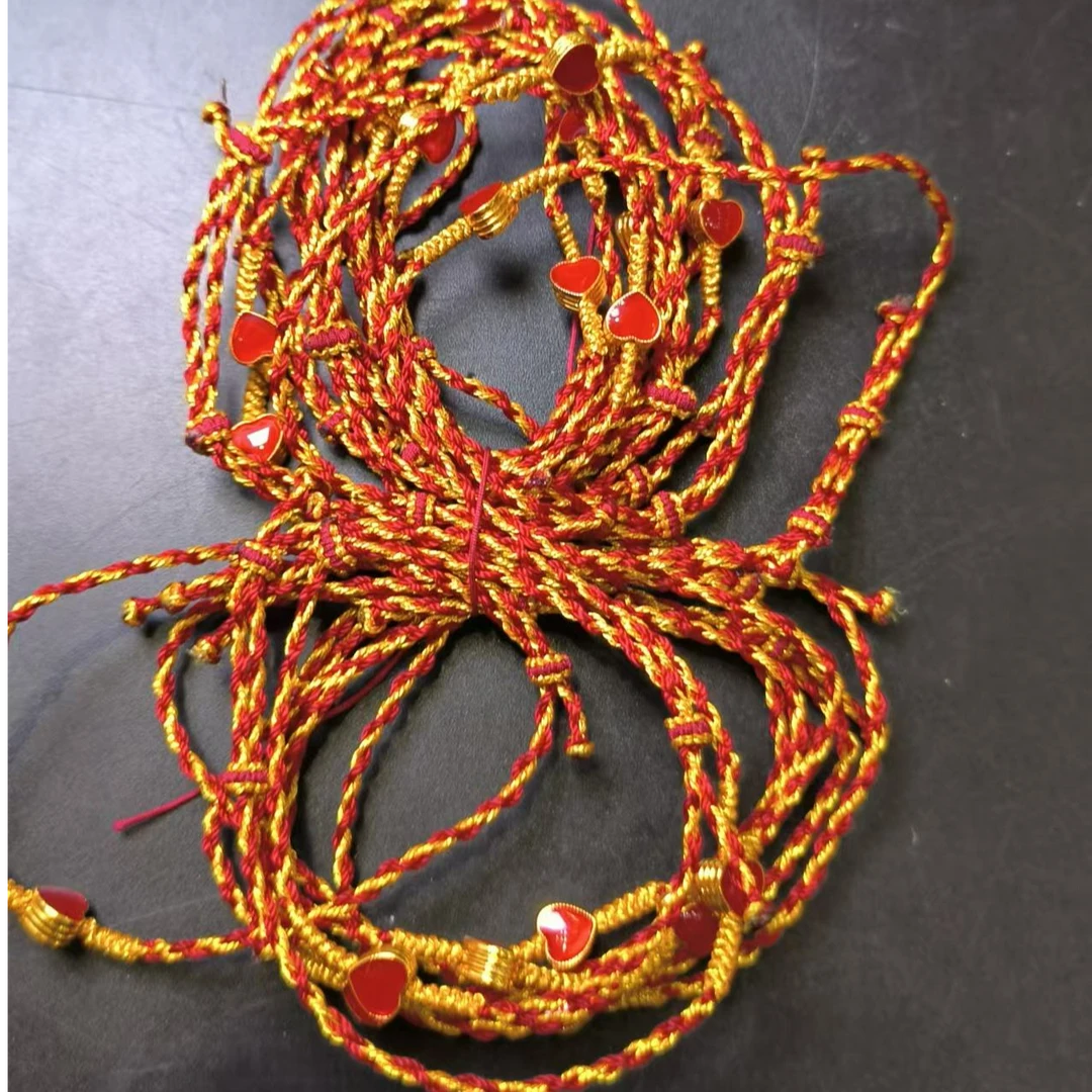 18k金设计小红绳  多样性发货发一件  kcb/397