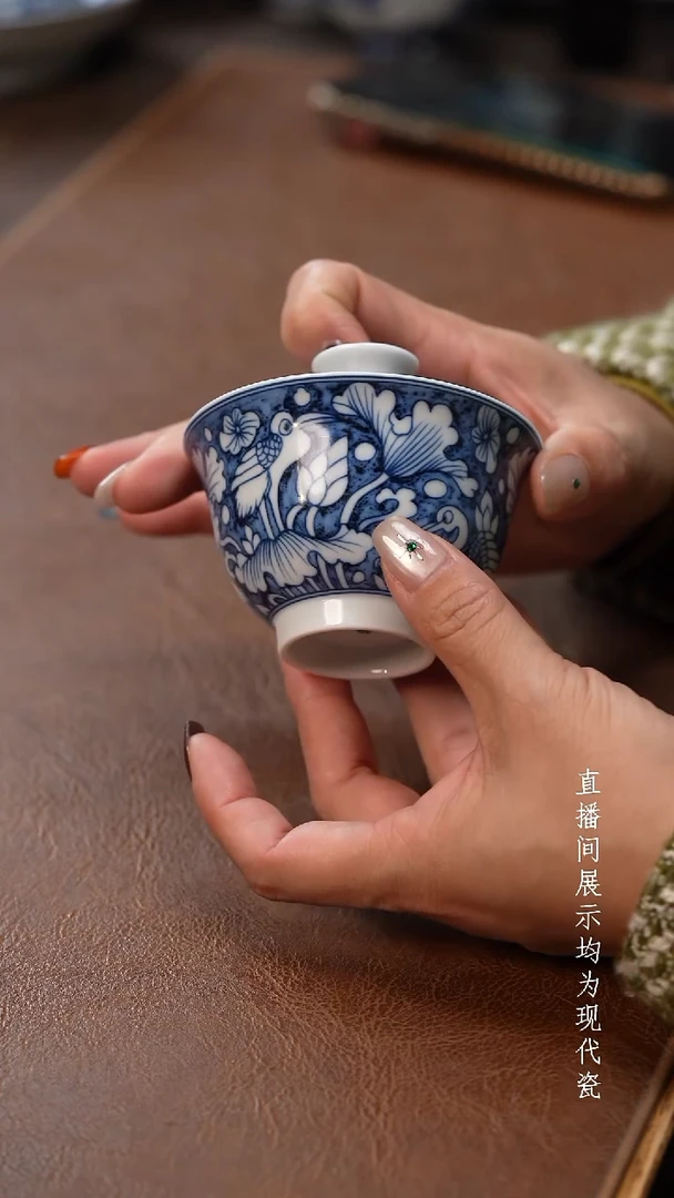 茶器茶器一鹭盖碗