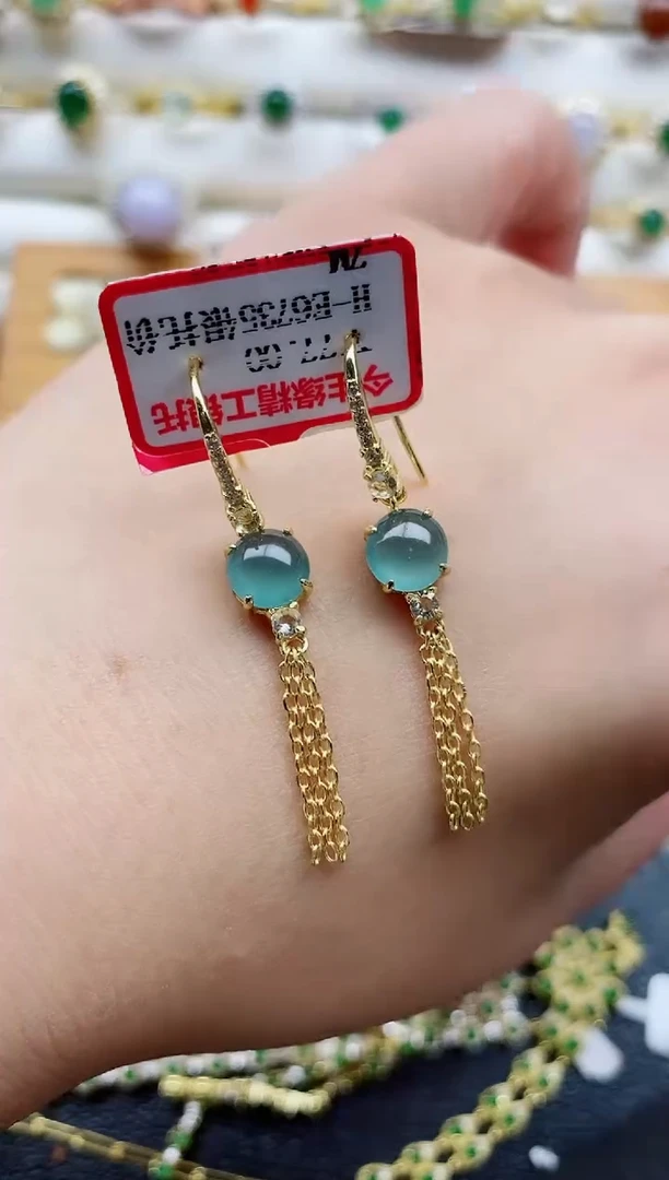 银S925镶嵌戒指翡翠1