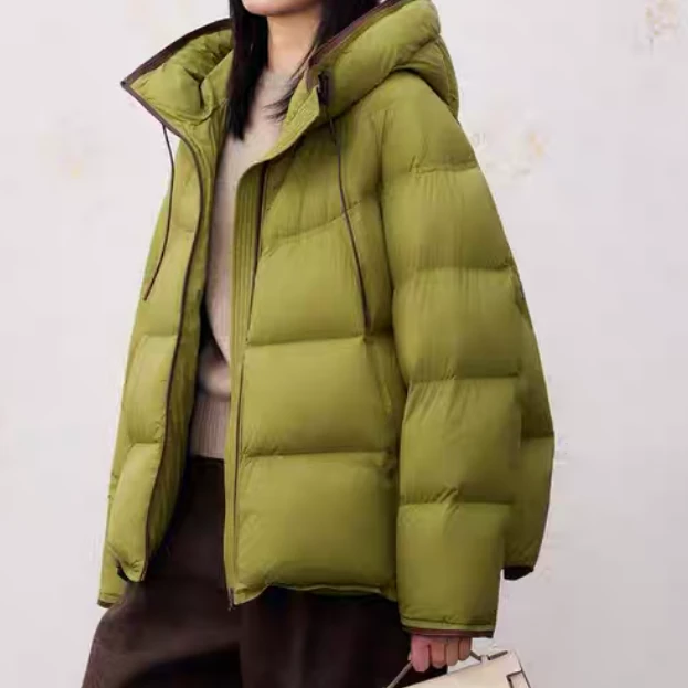 【进口品质】扶摇2025新款气质加厚保暖鹅绒羽绒服外套D573沐沐