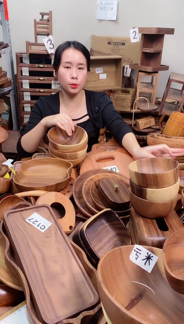 木  南美胡桃木碗16*7cm   A