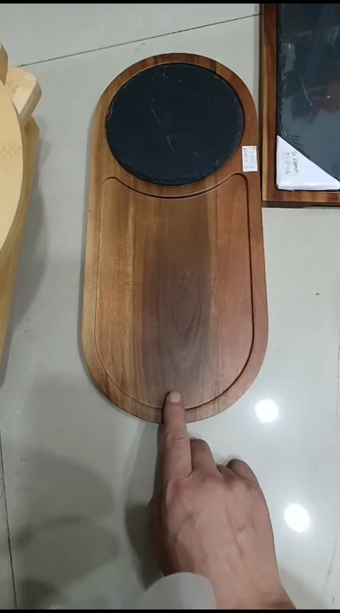 瓷184实木配石板