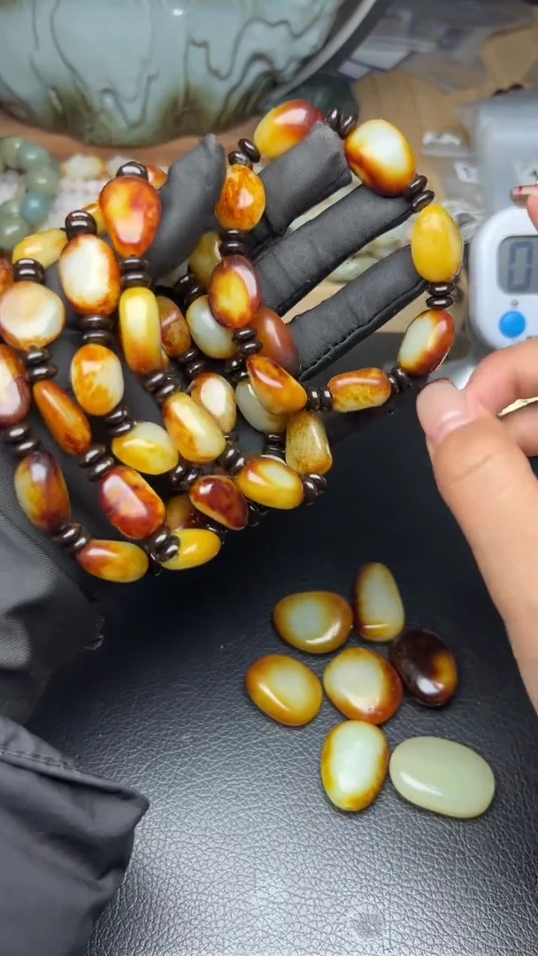 【闪购商品】和田玉手串未镶嵌和田玉手串和吊坠多样一条8-9颗