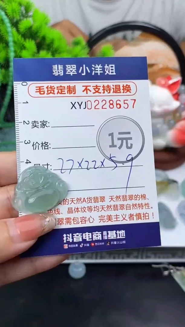 定制翡翠未镶嵌毛货商品不退换/ 8657