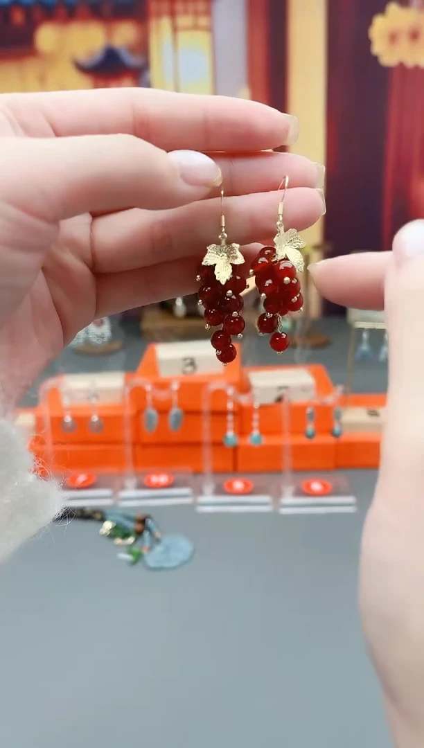 未镶嵌耳钉玛瑙/玉髓207