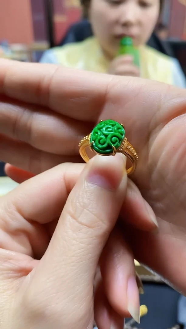 颈饰未镶嵌翡翠翡翠戒指19