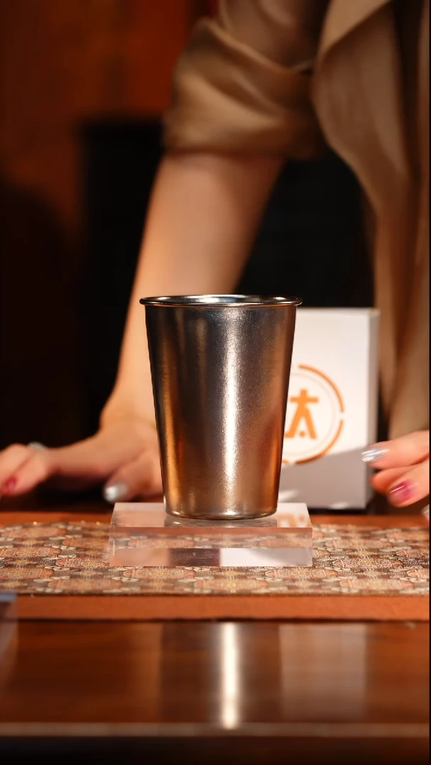 G器钛-冷饮单层纯钛300ml冰晶冷饮杯