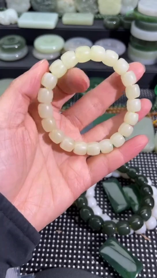 未镶嵌和田玉珠宝半成品手串