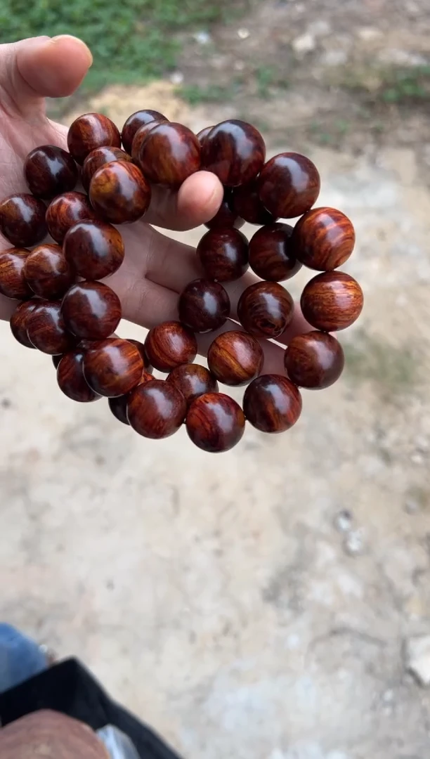 黄花梨/降香黄檀A036火山口1.8圆珠手串138多样性发一