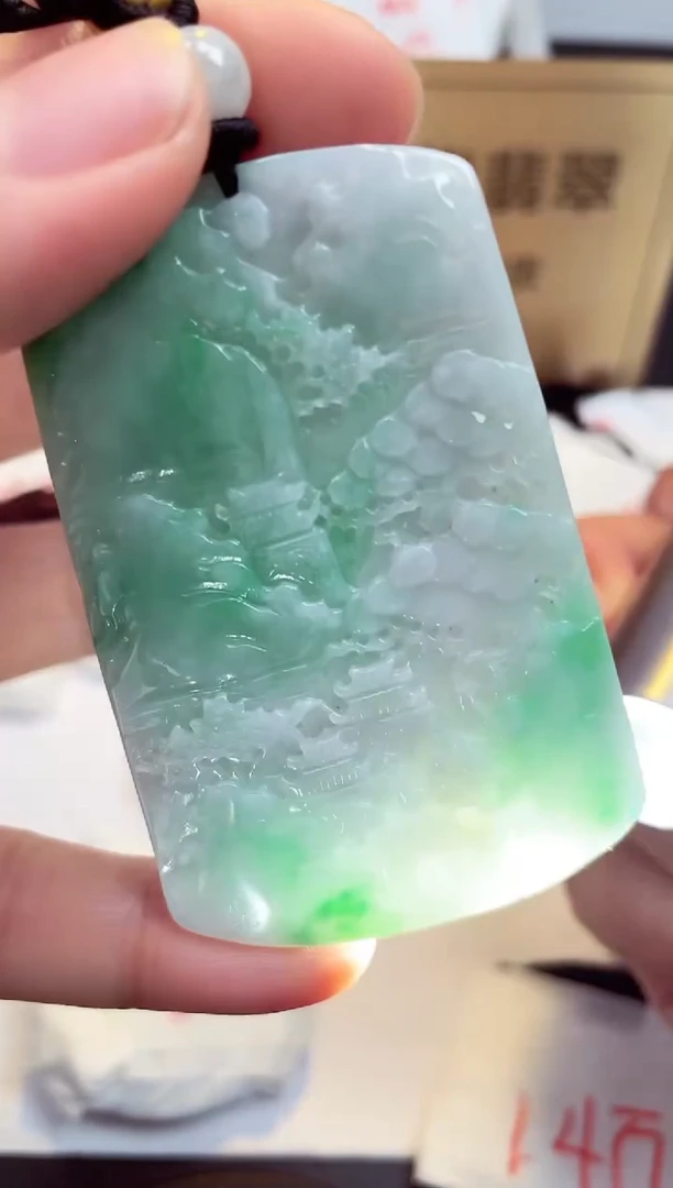 翡翠未镶嵌颈饰天然缅甸翡翠A货