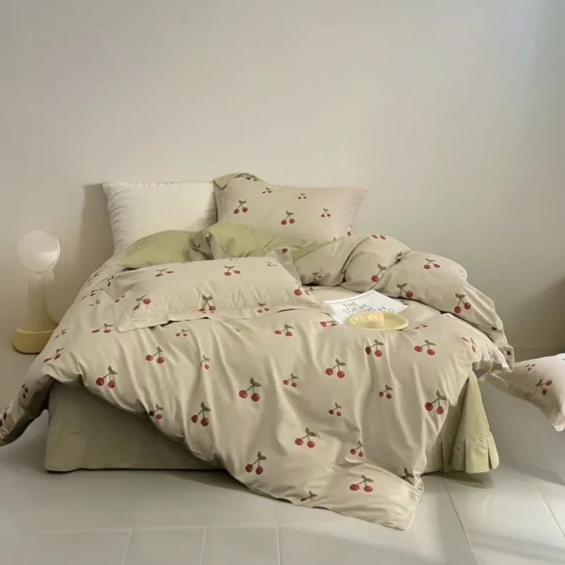 单人被罩 樱桃红 尺寸150✖️200 面料亲肤透气 舒适柔软 高档