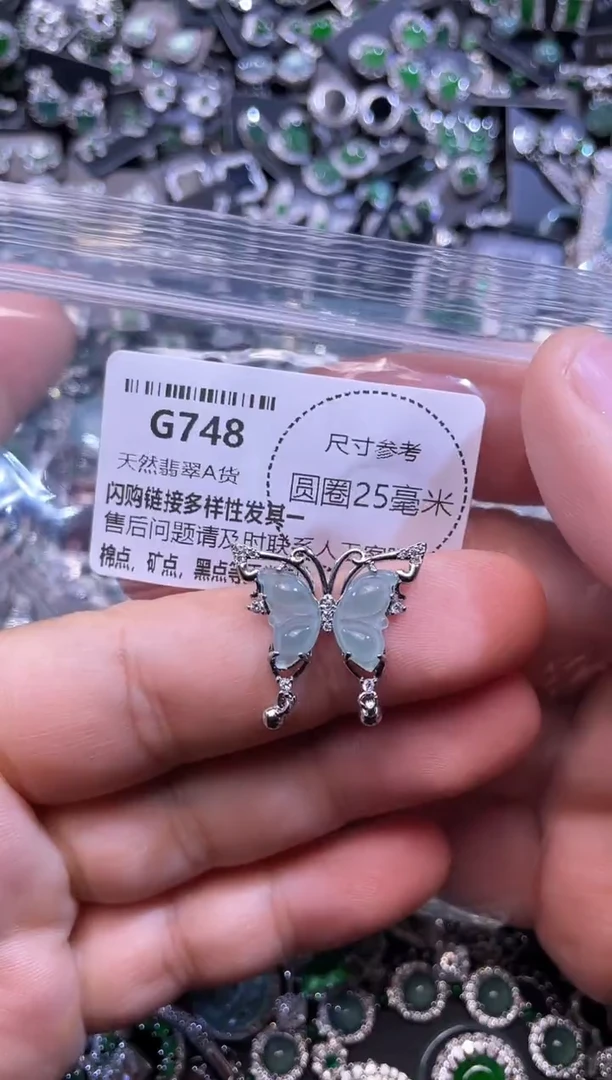 翡翠未镶嵌颈饰G748吊坠
