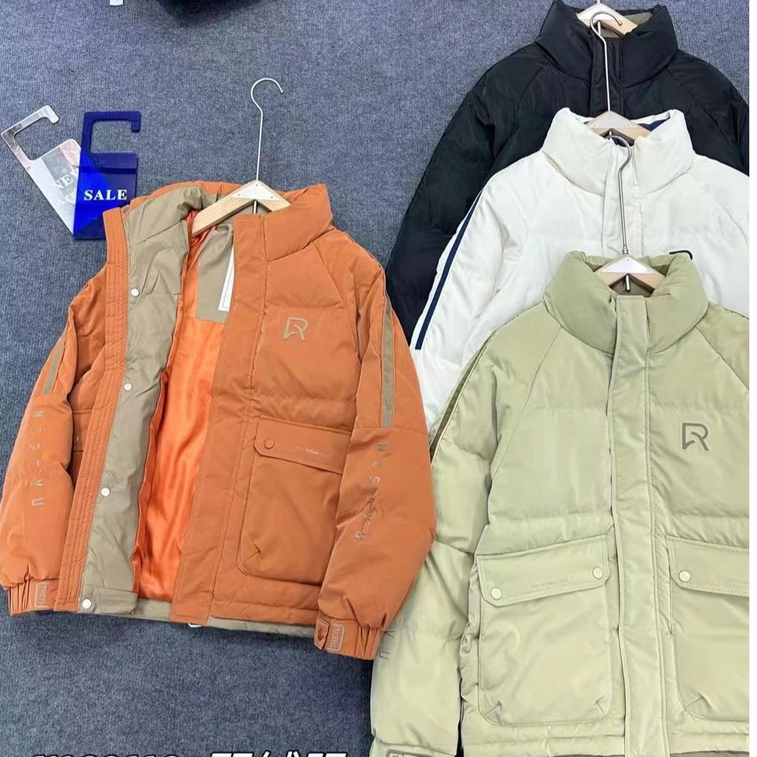 【辉哥】男新款冬立领时尚拼条大口袋加厚休闲防寒服非标*83110-G