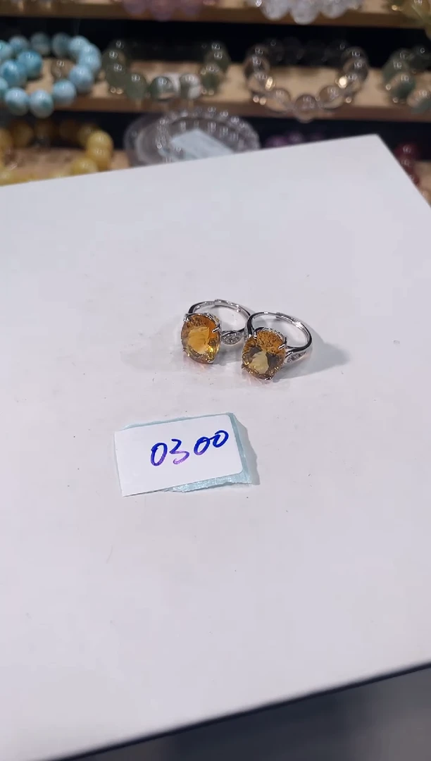 未镶嵌手链水晶A300黄水晶戒指多样性发一