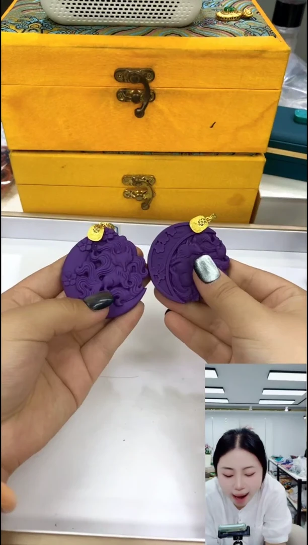 玛瑙/玉髓颈饰合金0462紫色九尾