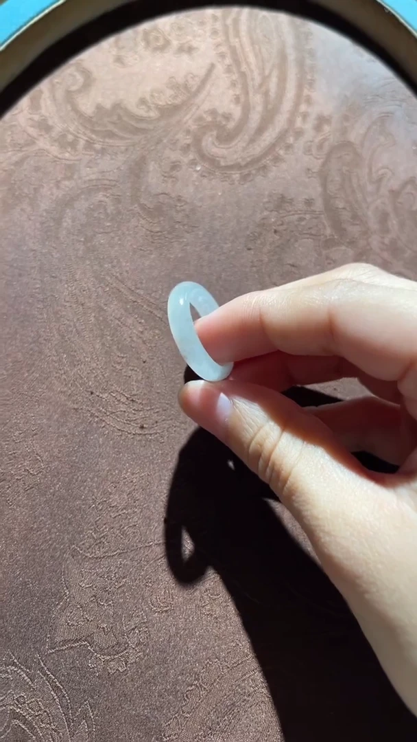 翡翠戒圈未镶嵌红翡绿翠