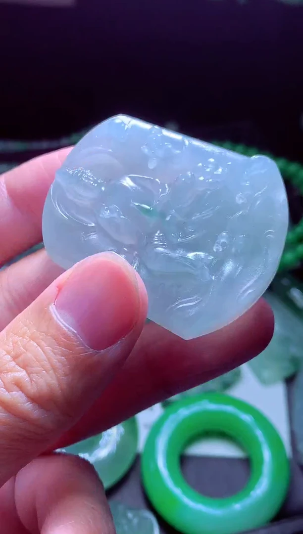 未镶嵌定制翡翠玛*#翡翠毛货定制