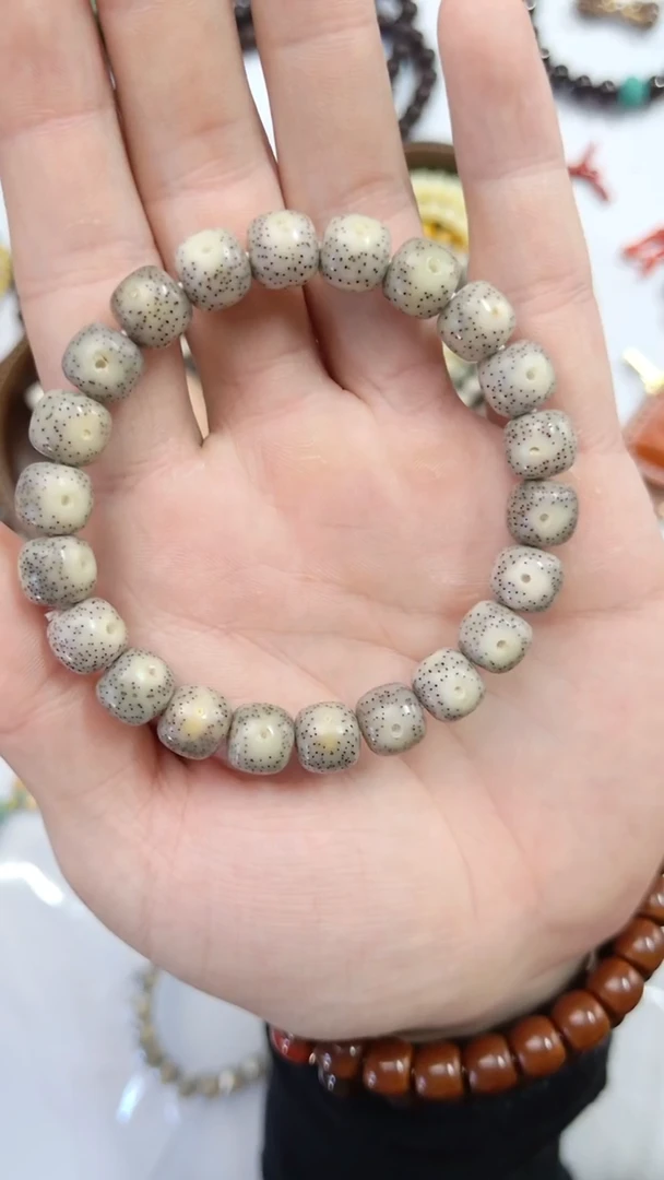 手串星月菩提糯冰正月留白货头10.*9