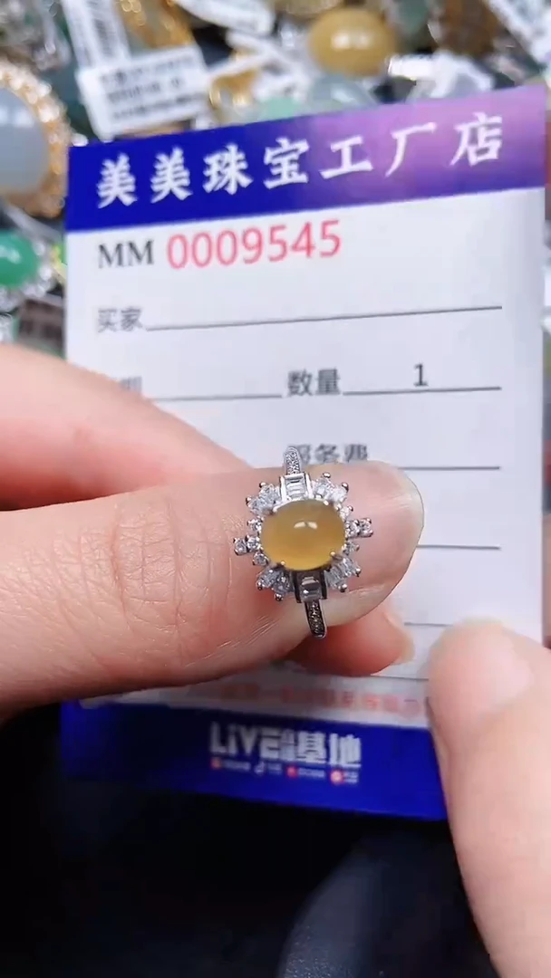 颈饰银S925镶嵌翡翠9545