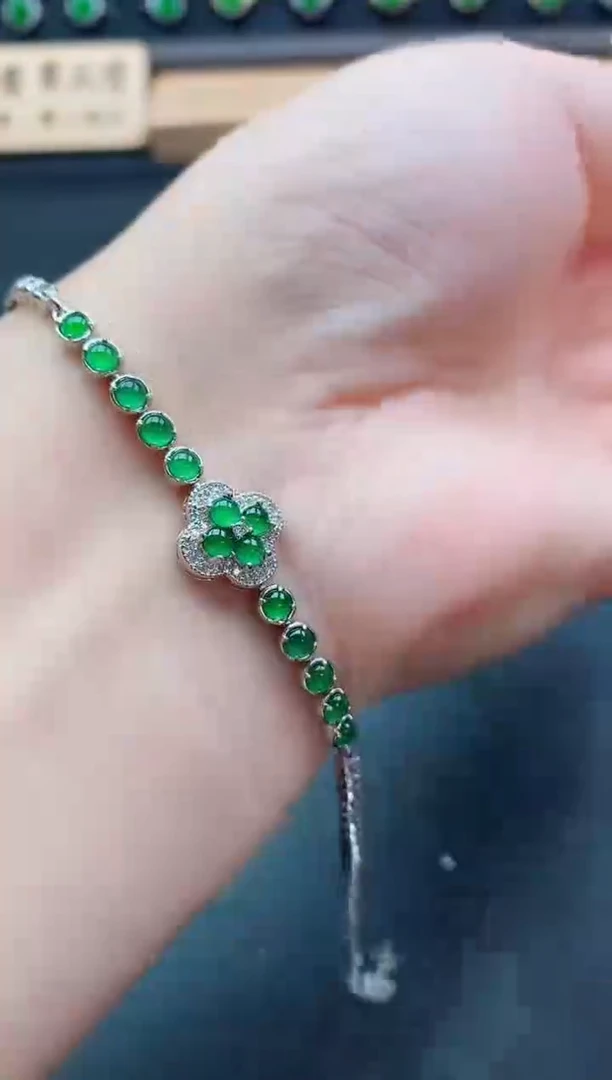 银S925镶嵌戒指翡翠1