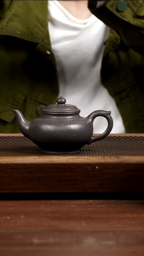 茶壶紫砂8目粗砂天青笑樱240CC