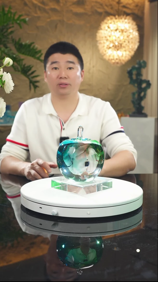 【闪购商品】瓷片福利蓝绿苹果摆件