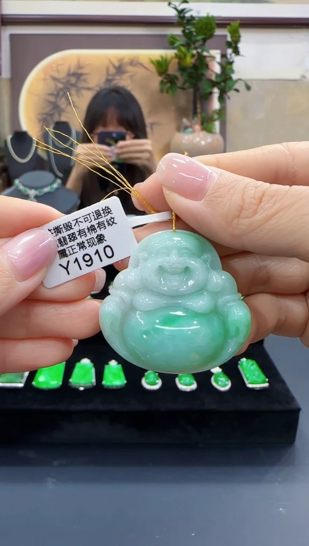 颈饰未镶嵌翡翠Y1910佛公 福利价不退换