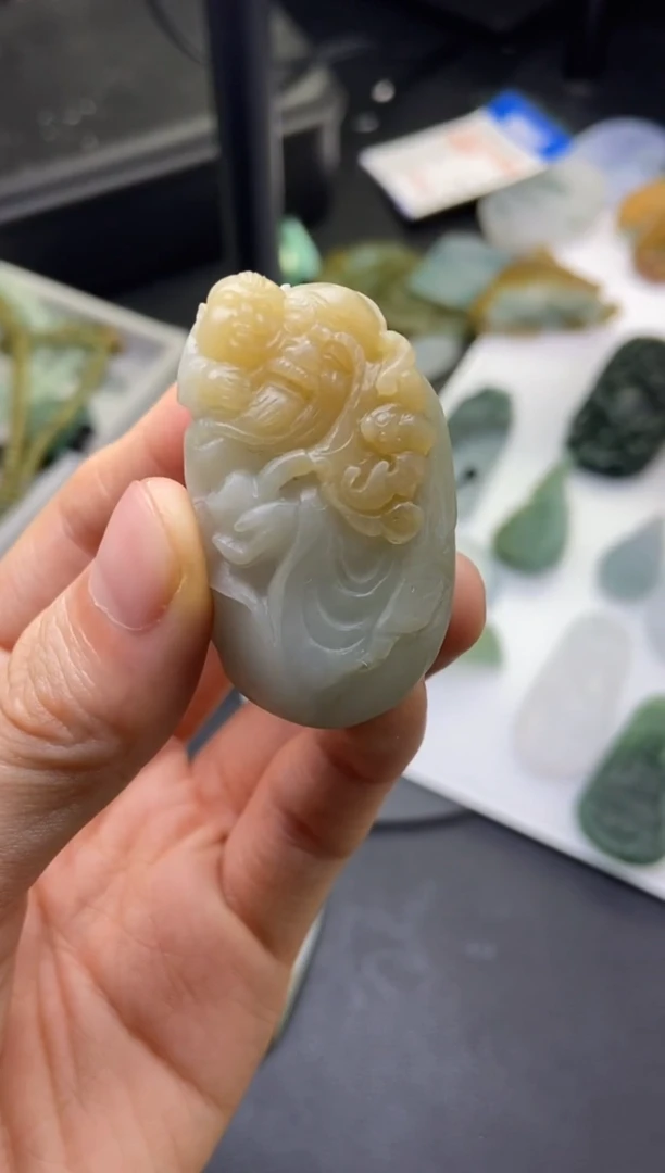 【闪购商品】定制翡翠未镶嵌寿喜公