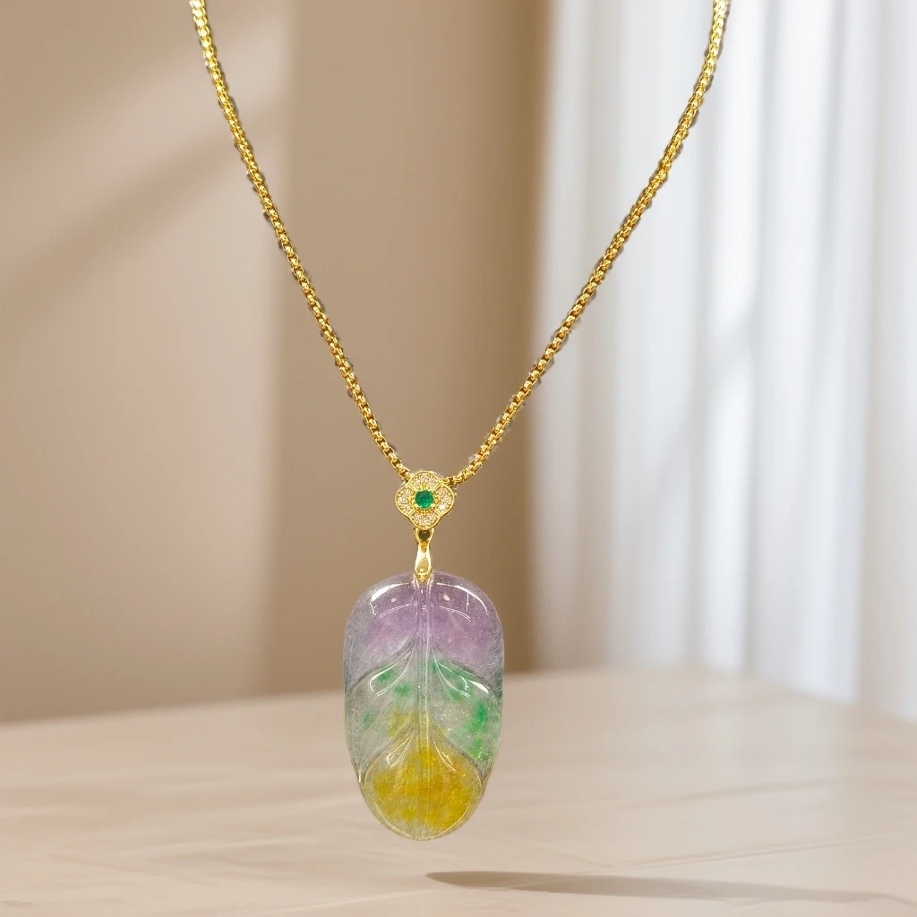 {云南会展甄选王会长专属}Dzqq119精美叶子吊 坠