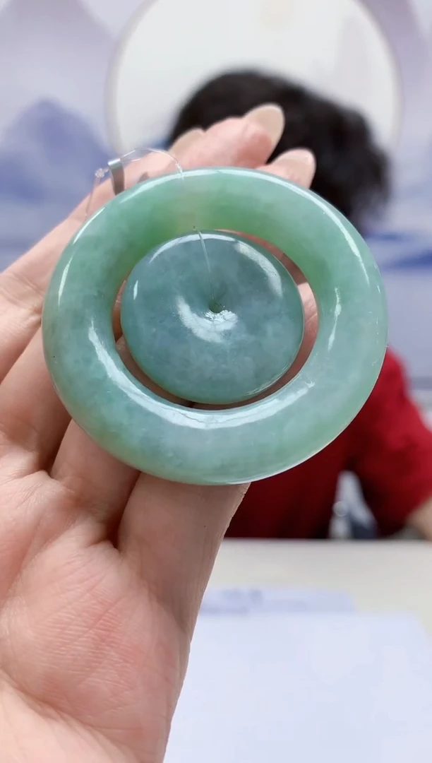 定制翡翠未镶嵌4688mm-毛货挂件115