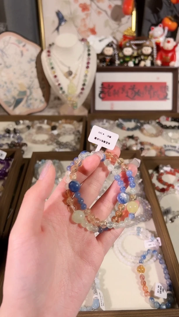 【闪购商品】水晶手链未镶嵌天然材质 多样性发 发其一颜色微差