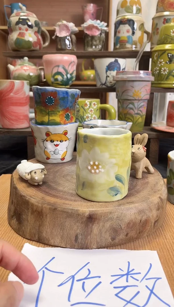 瓷片手绘高温釉下彩陶瓷