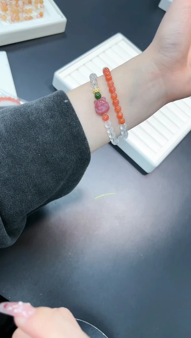 【闪购商品】南红玛瑙手串未镶嵌31j多样性发其一/1条默认微瑕